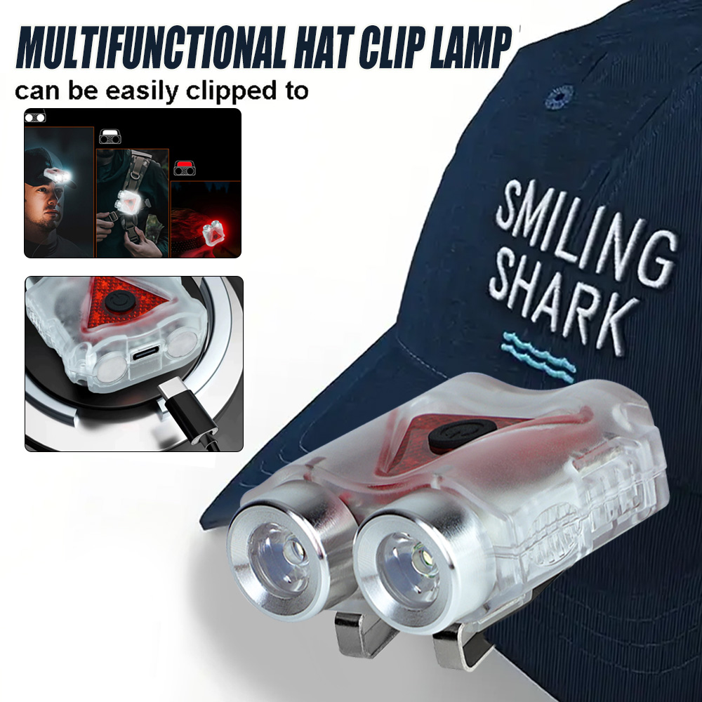 Outdoor Camping Lights - Rechargeable Hands-Free Led Headlamp,Waterproof Keychain Magnet