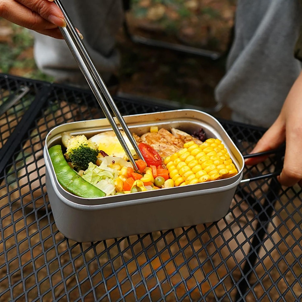 Outdoor Camping Kitchen Set - Ultralight Tableware Camping Cookware Lunch Box