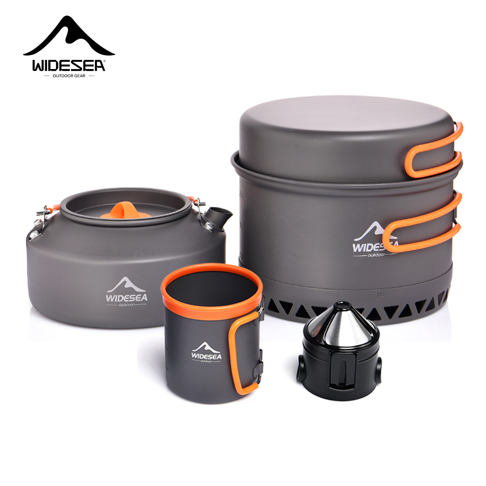 Outdoor Camping Kitchen Set - Camping Tableware Outdoor Cookware Set Pots