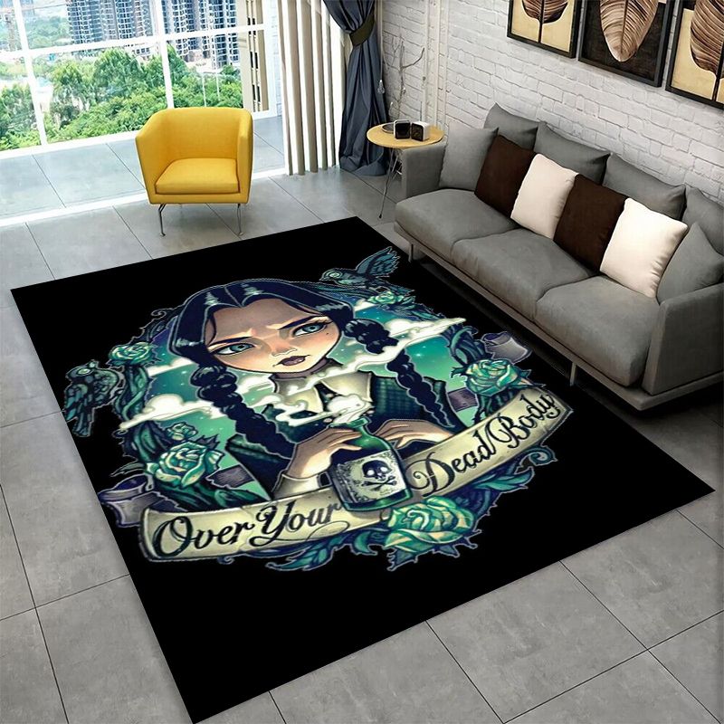 Outdoor Camping Tv - Classic W-Wednesday TV Non-Slip Area Rug