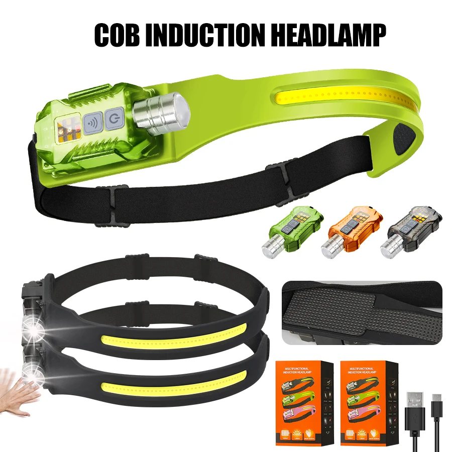 Outdoor Camping Lights - Powerful LED Headlamp Portable Rechargeable Head