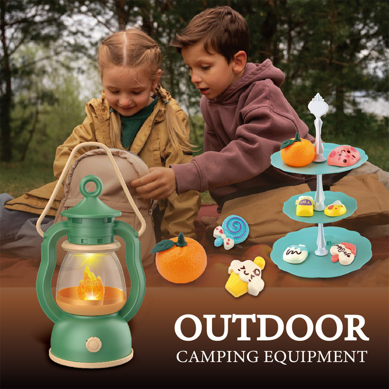 Outdoor Camping Toys - Kids Camping Set Campfire Pretend Play
