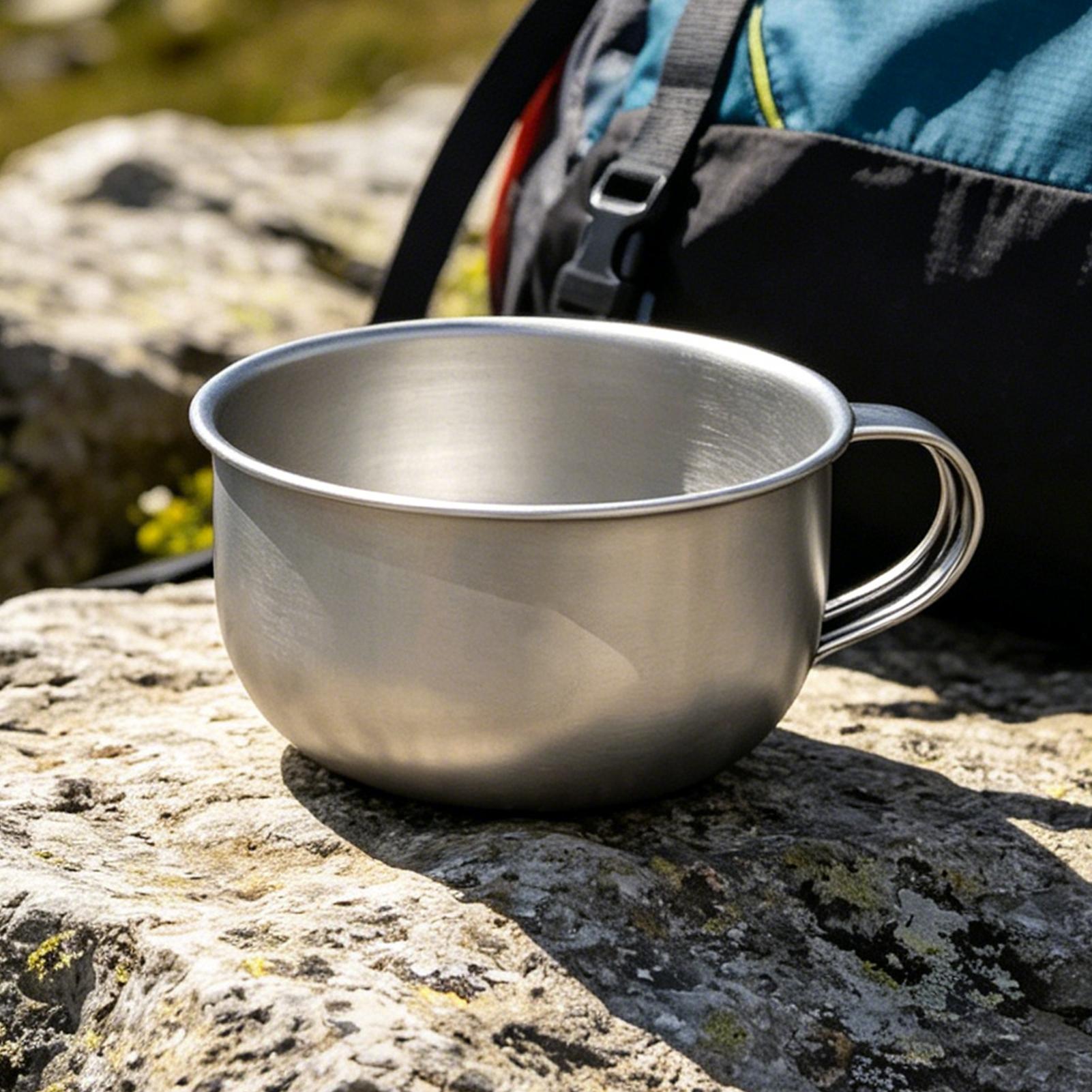 Outdoor Camping Kitchen Set - 220ml Camping Mug With Handle Tourist