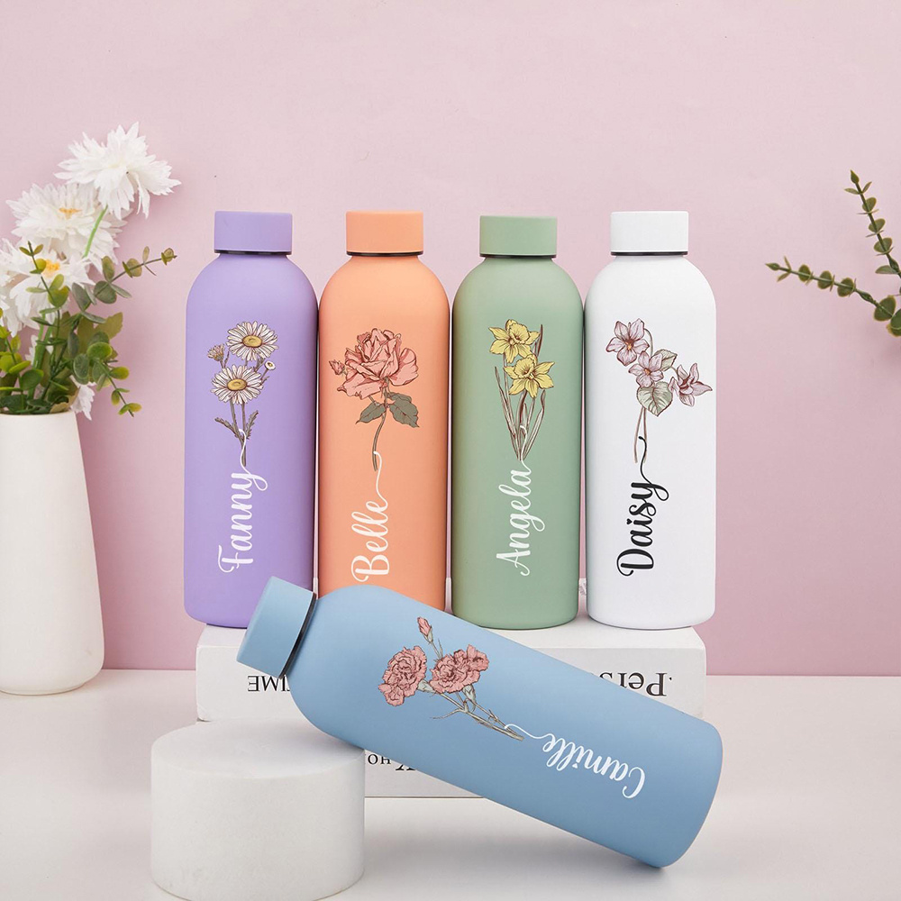 Customized Floral Water Bottle - Outdoor Camping Equipment recension och pris