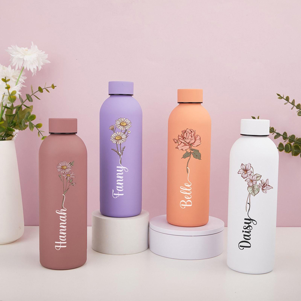 Customized Floral Water Bottle - Outdoor Camping Equipment recension och pris