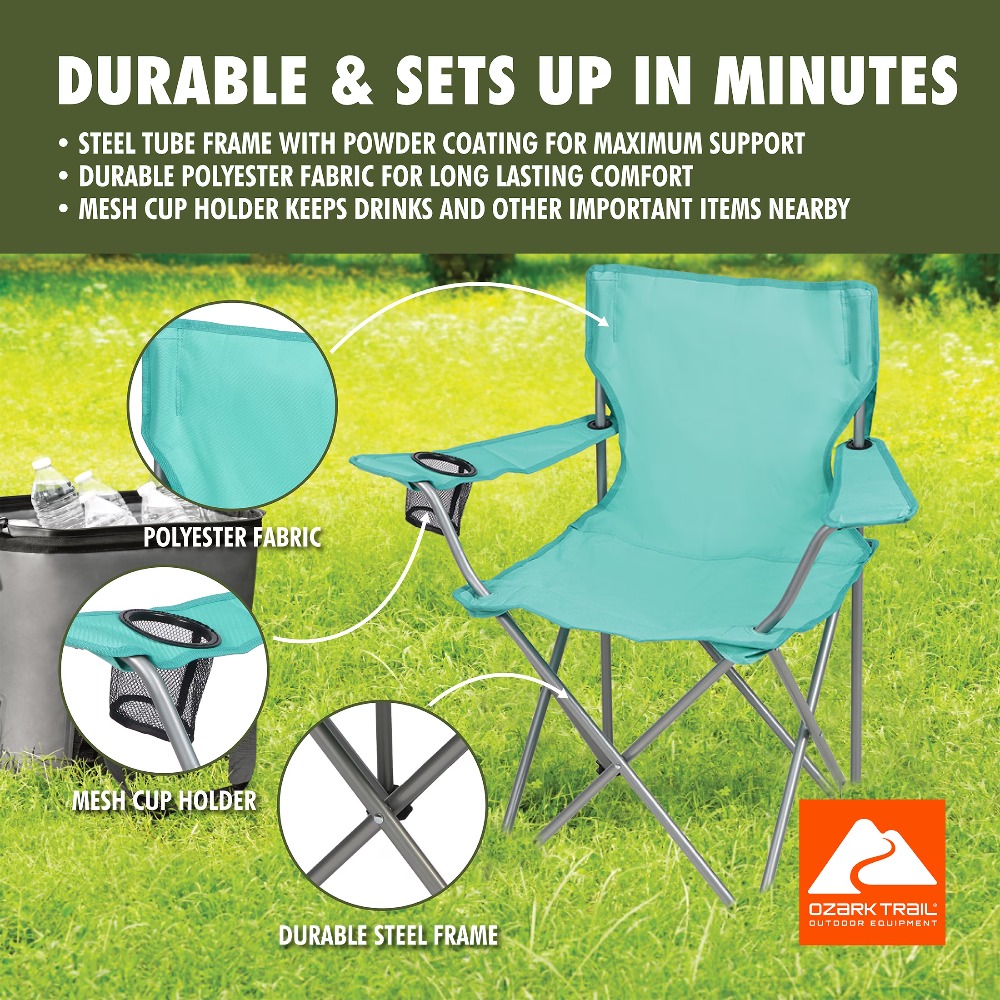 Foldable Quad Camping Chair wi - Outdoor Camping Table And Chairs recension och pris