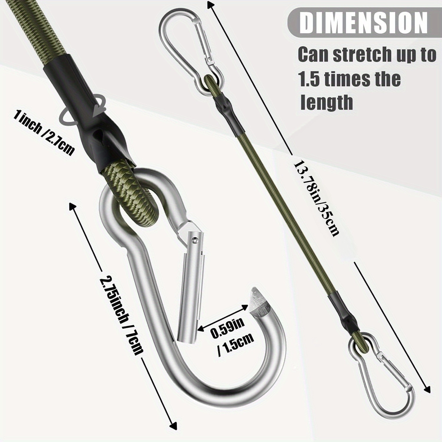 4 Heavy-Duty Rubber Belts with - Outdoor Camping Equipment recension och pris