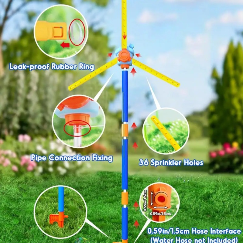 Sprinkler Water Wheel Outdoor  - Outdoor Camping Toys recension och pris