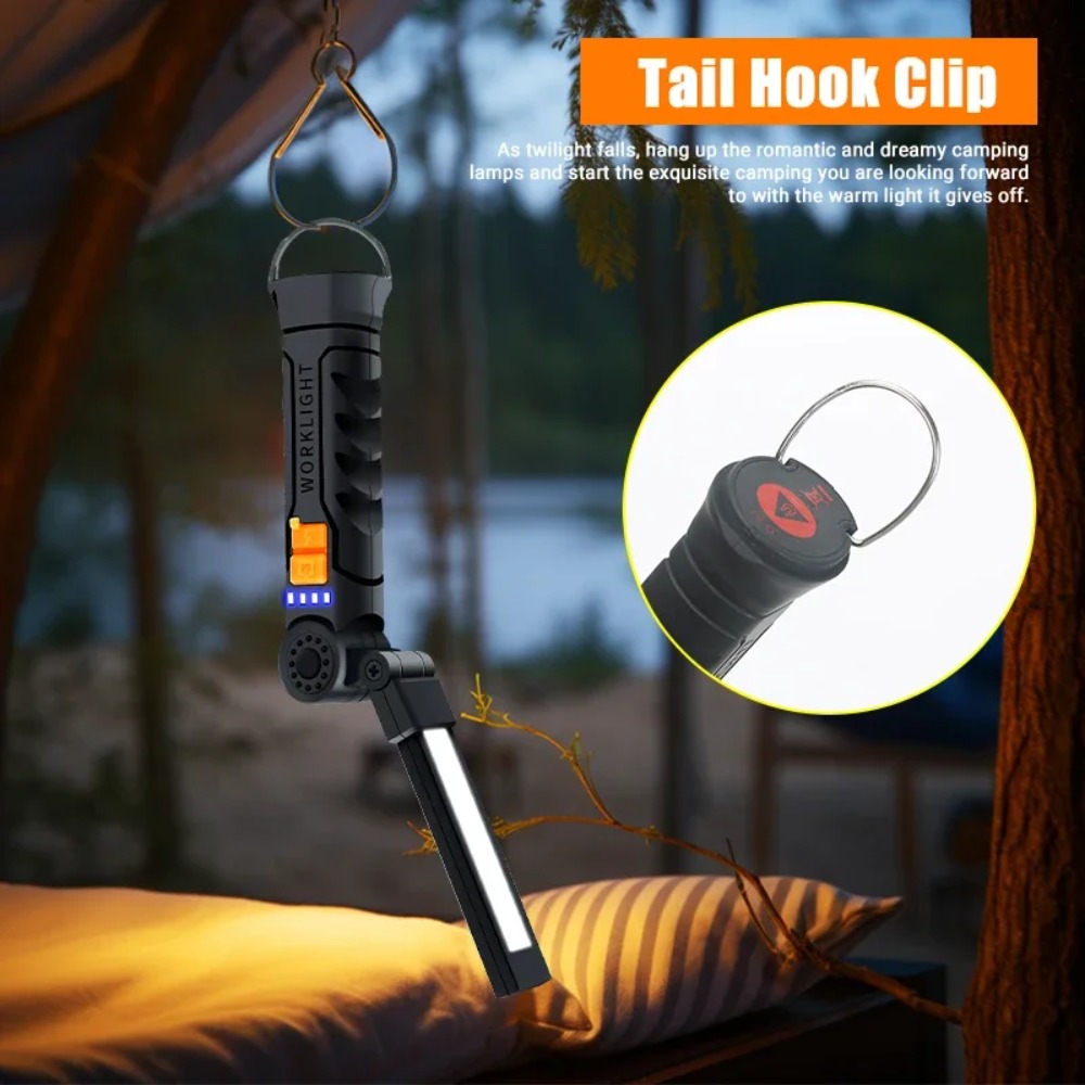 Portable COB LED Flashlight US - Outdoor Camping Lights recension och pris