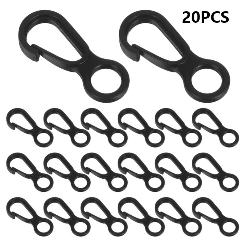 20Pcs Durable Black Plastic Sn - Outdoor Camping Activities recension och pris