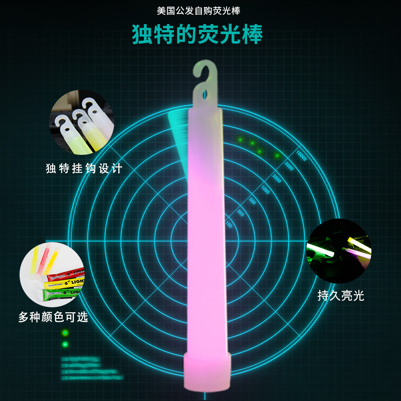 5PCS/10PCS 6 Inch Tactical Flu - Glow Sticks Survival recension och pris