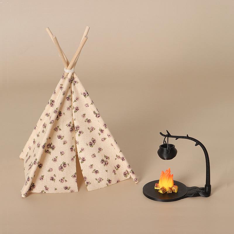 New 1:12 Scale Camping Tent Mo - Outdoor Camping Toys recension och pris