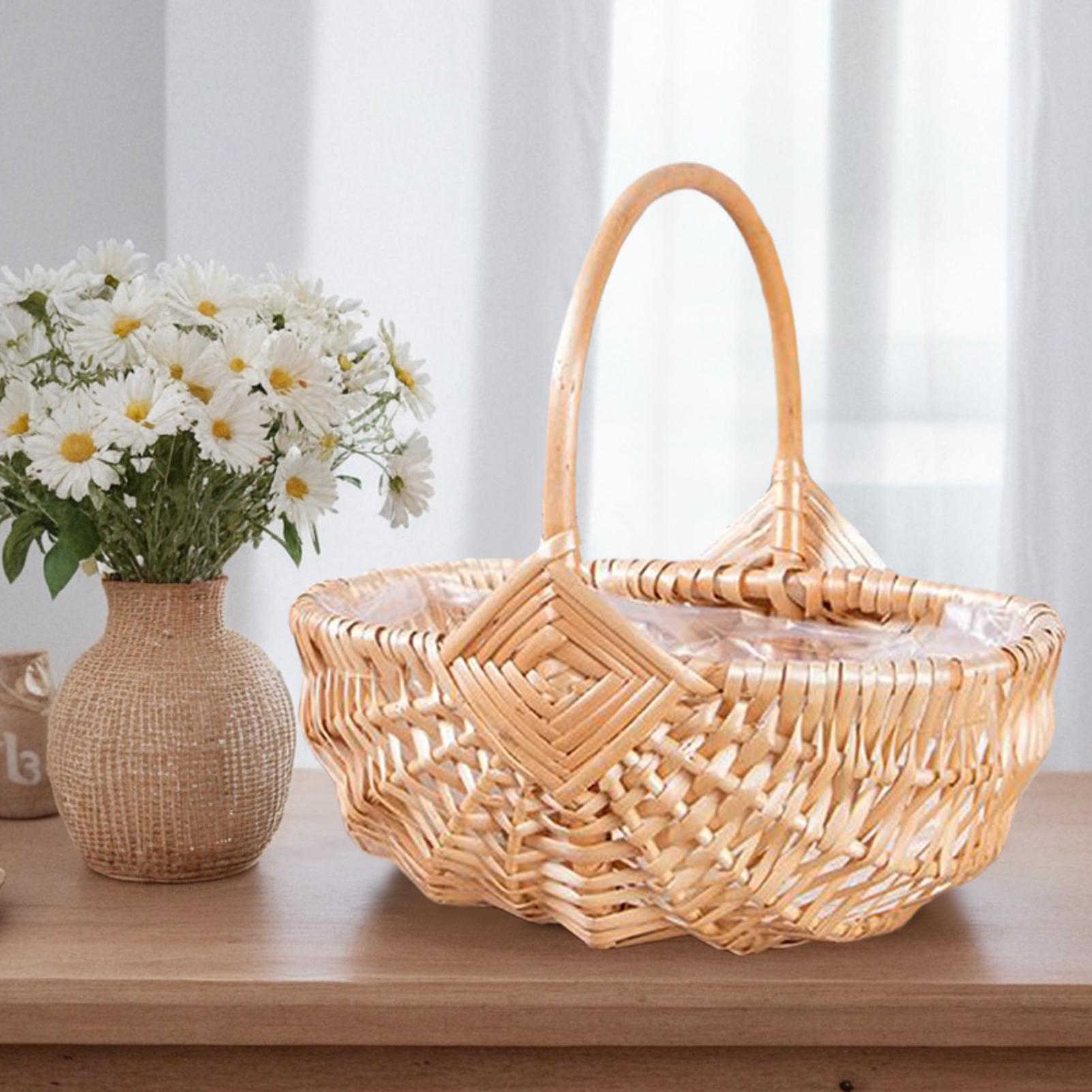 Woven Wicker Picnic Basket Wit - Outdoor Camping Activities recension och pris