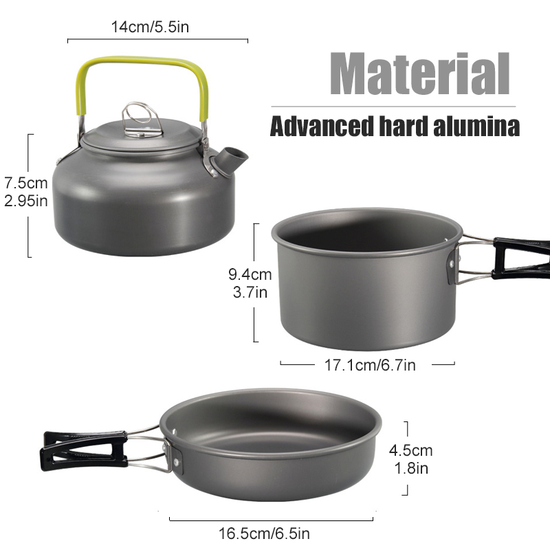 WESTTUNE Camping Cookware Kit  - Outdoor Camping Dining Set recension och pris