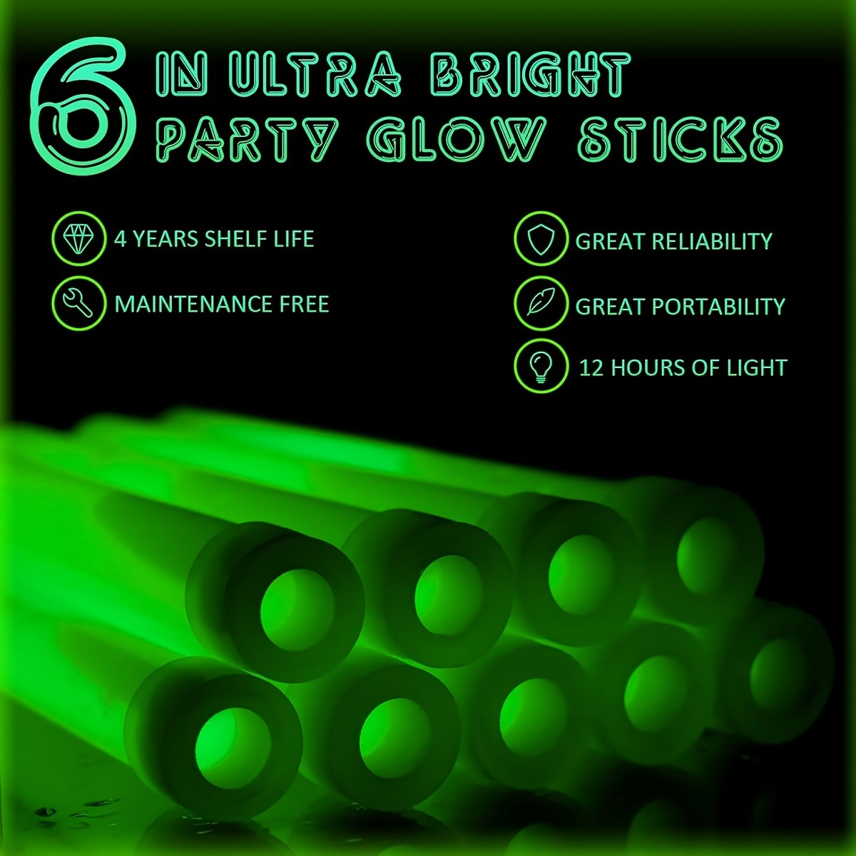 Green Glow-in-the-Dark Stick,  - Glow Sticks Survival recension och pris
