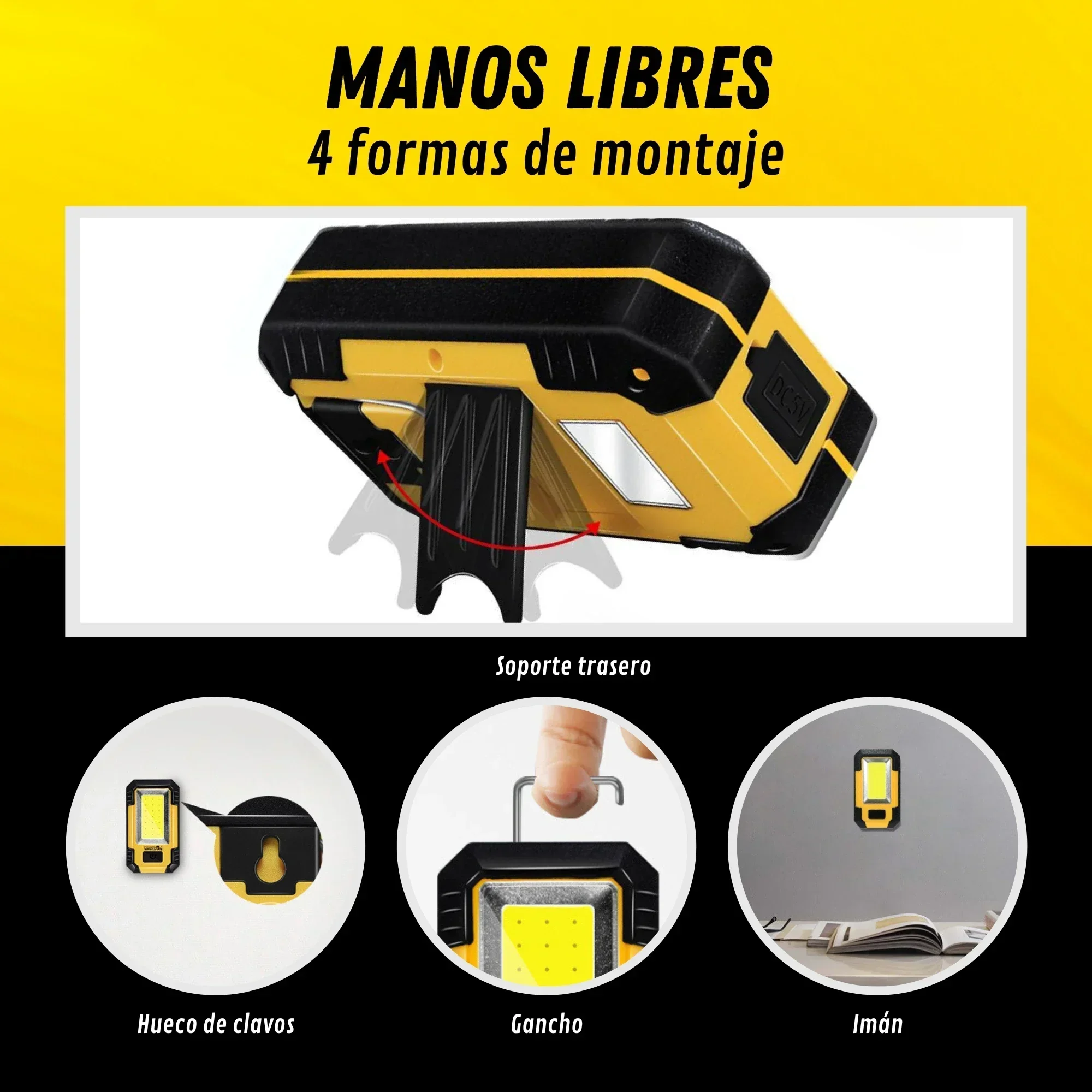 Rechargeable 4000MaH Work Ligh - Outdoor Camping Lights recension och pris