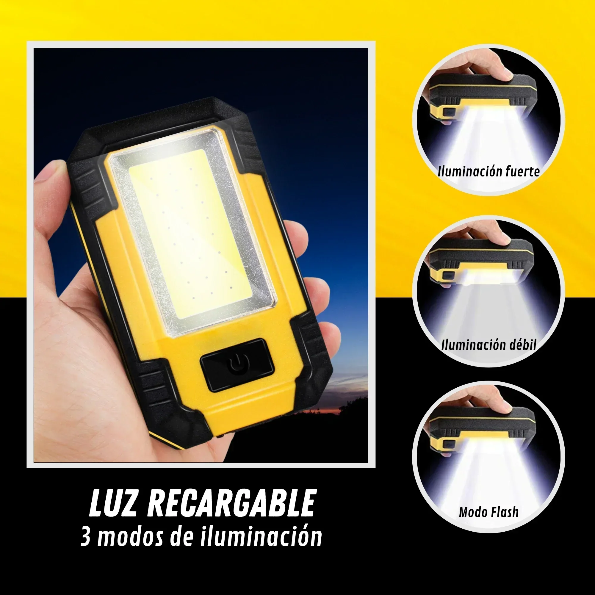 Rechargeable 4000MaH Work Ligh - Outdoor Camping Lights recension och pris
