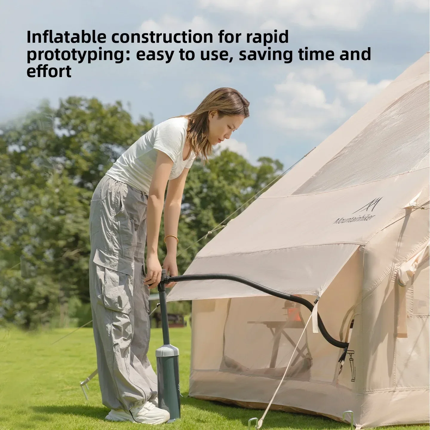 MOUNTAINHIKER Extra Large Infl - Outdoor Camping Inflatable Tent recension och pris