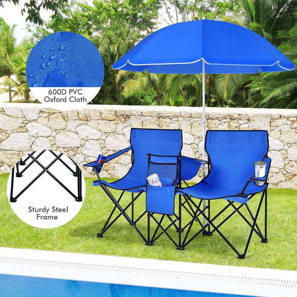 Portable Folding Picnic Chairs - Outdoor Camping Table And Chairs recension och pris