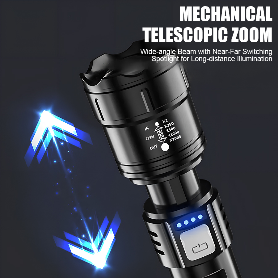 High Power P50 LED Flashlight  - Outdoor Camping Lights recension och pris