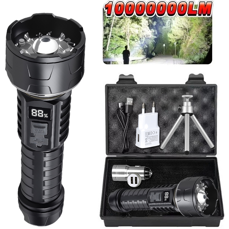 COB LED Flashlight Rechargeabl - Outdoor Camping Lights recension och pris