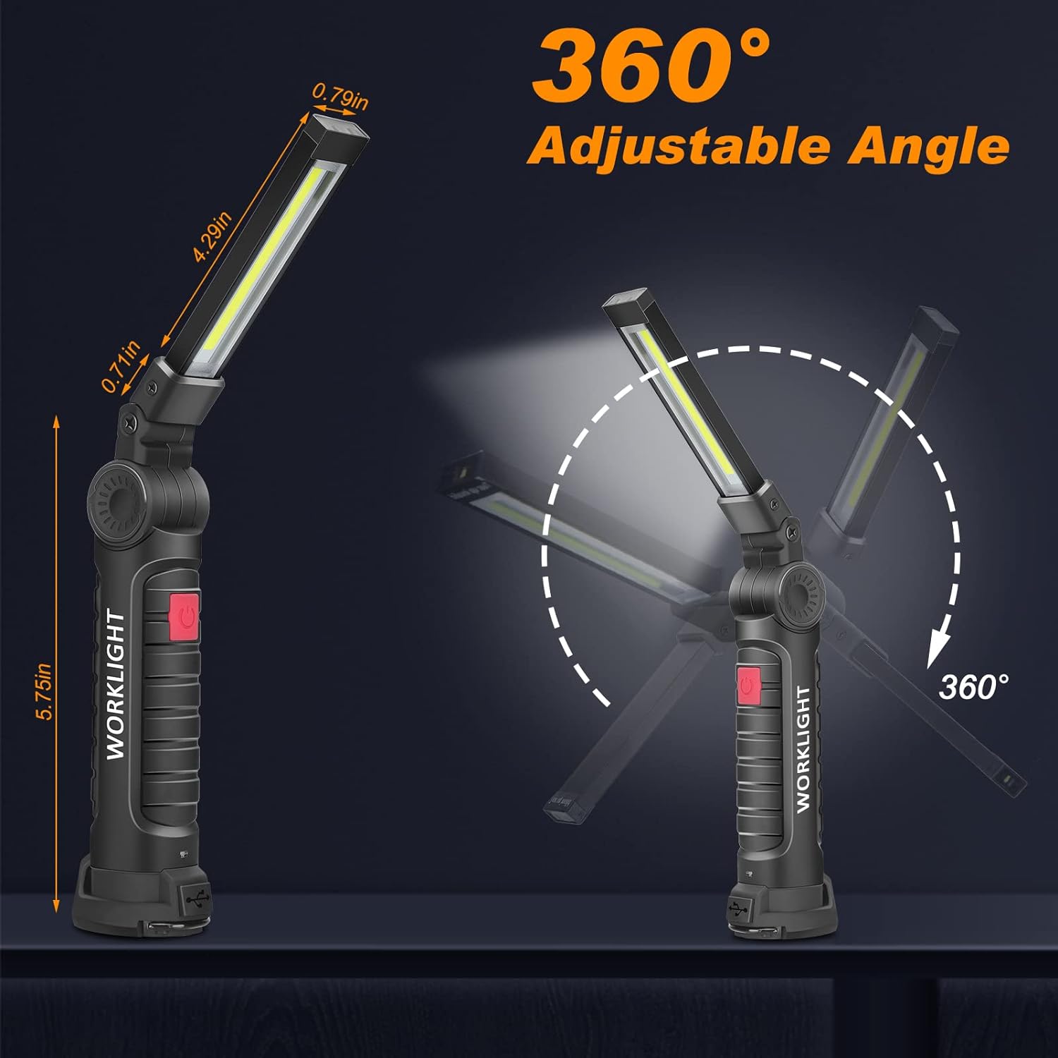 Portable Handheld Flashlight U - Outdoor Camping Lights recension och pris