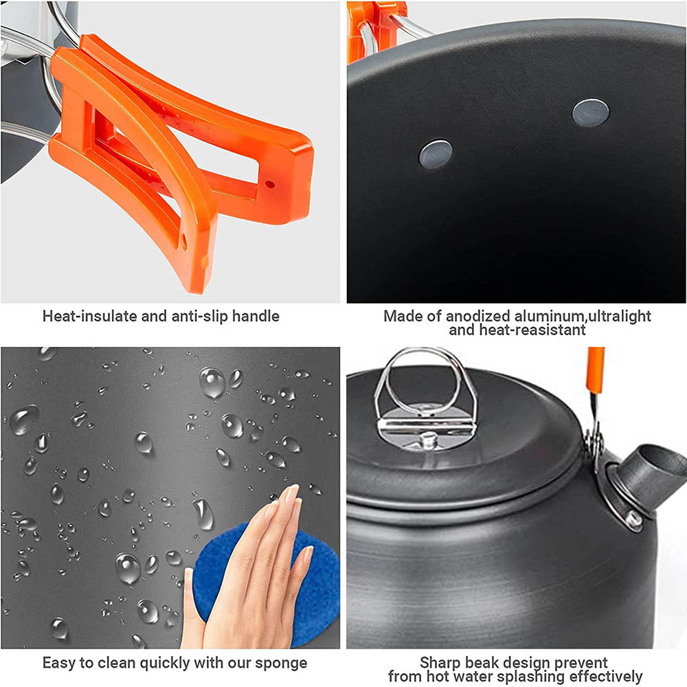 1pcs/1set Camping Cookware Kit - Outdoor Camping Kitchen Set recension och pris