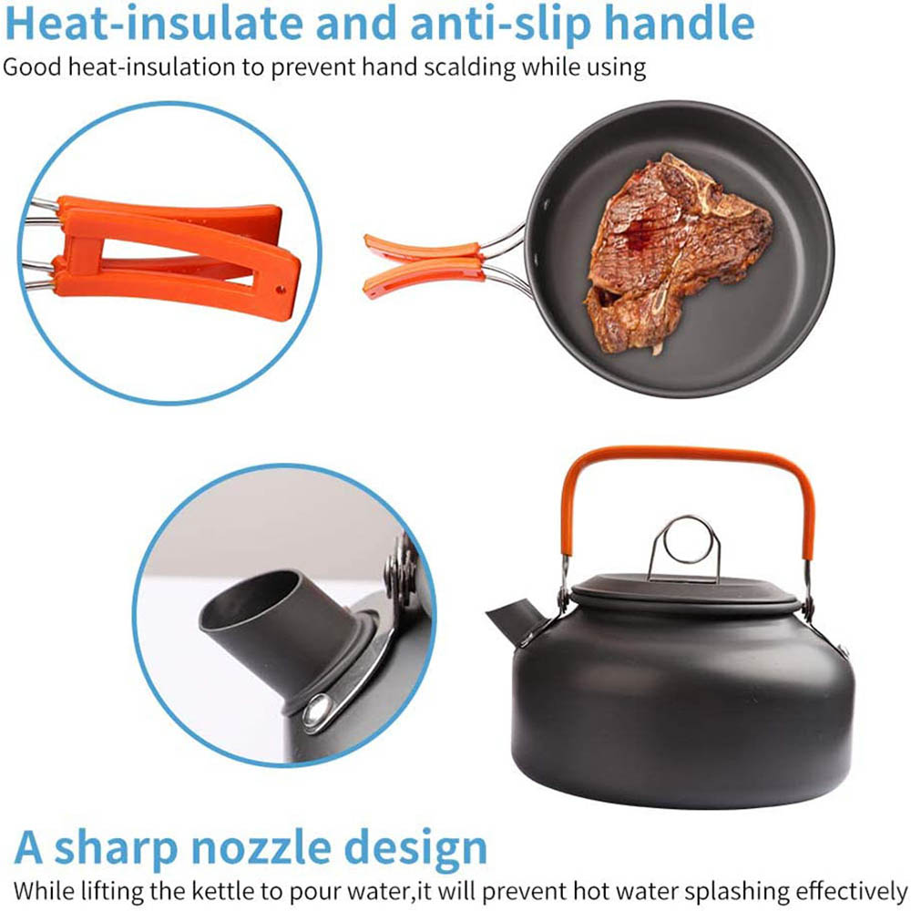 1pcs/1set Camping Cookware Kit - Outdoor Camping Kitchen Set recension och pris