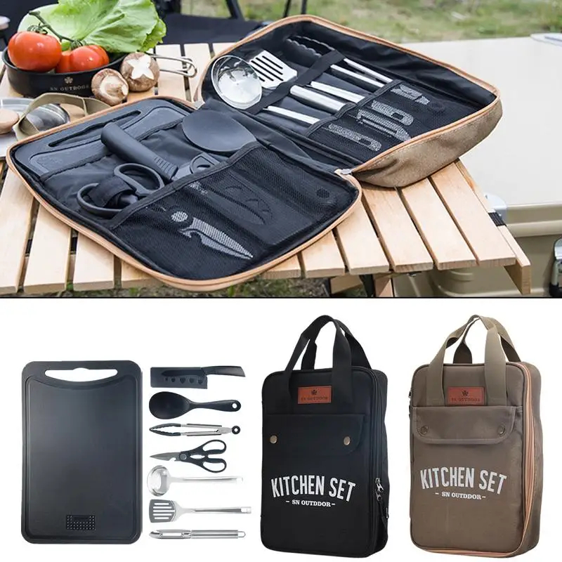 8pcs Camping Kitchen Cookware  - Outdoor Camping Kitchen Set recension och pris