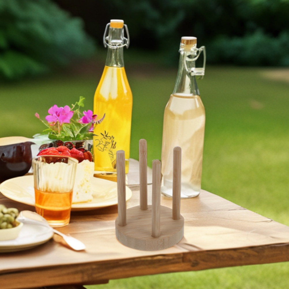 Compact Wooden Cup Holder for  - Outdoor Camping Store recension och pris