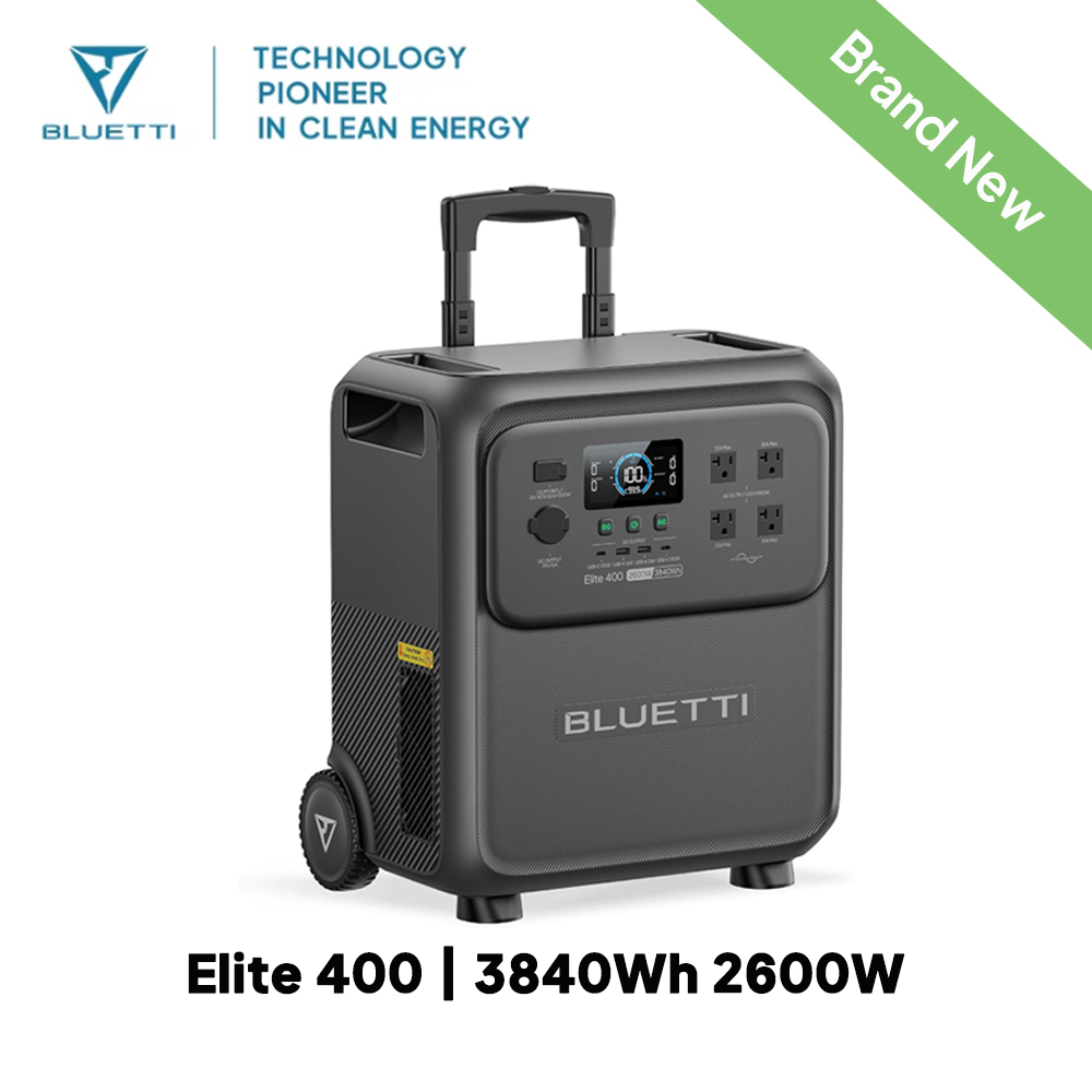 BLUETTI Elite 400 2600W 3840Wh - Outdoor Camping Van recension och pris