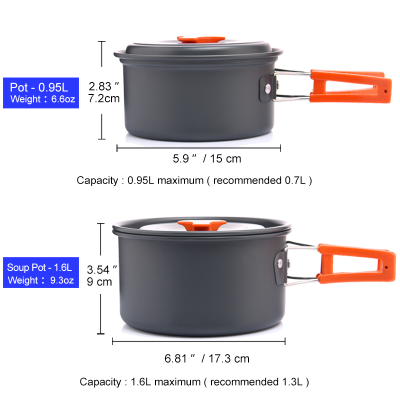 Widesea Camping Outdoor Cookwa - Outdoor Camping Kitchen Set recension och pris