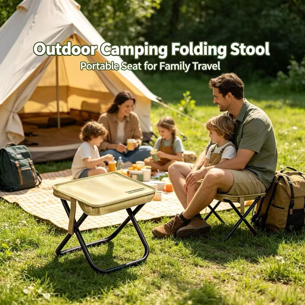 Magza Portable Folding Stool U - Outdoor Camping Table And Chairs recension och pris