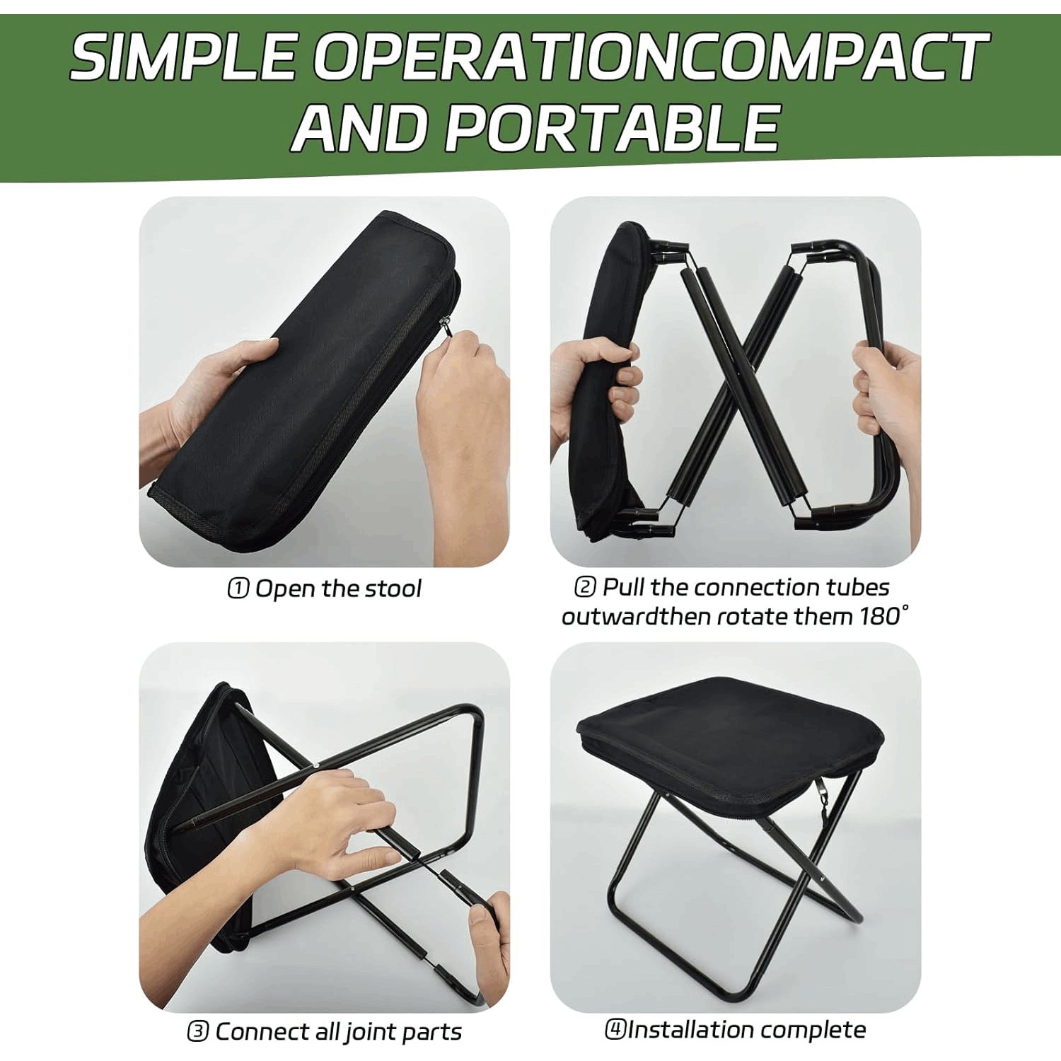 [Portable Folding Chair] Light - Outdoor Camping Table And Chairs recension och pris